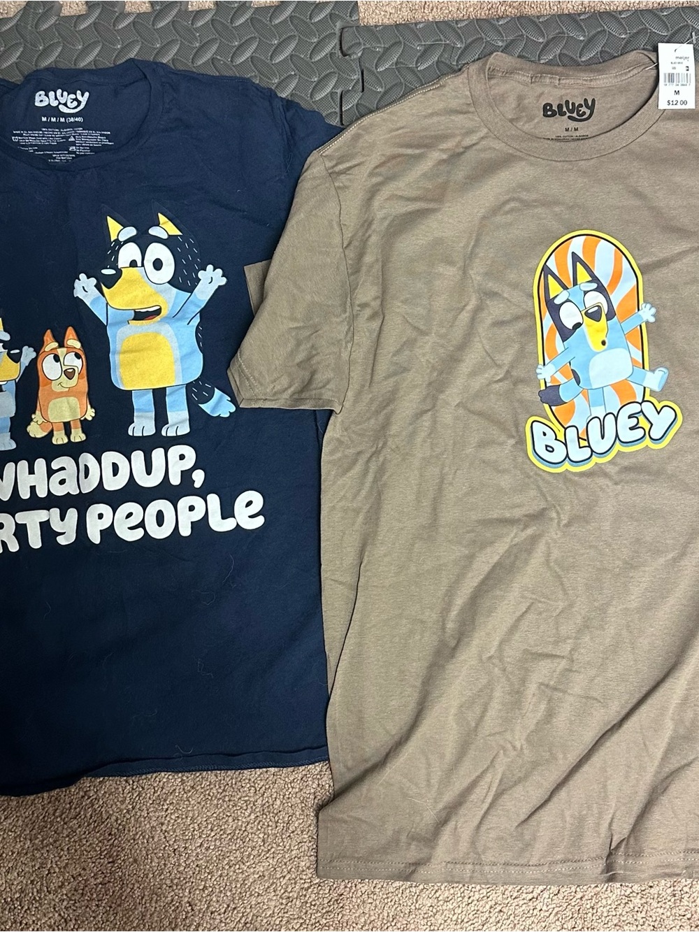 Lot Of 2 Bluey Bingo Unisex Graphic T-Shirts Size M Medium 1 New With Tags